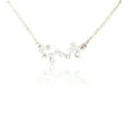 thumbnail image 1 of justharion Ins Constellations Theme Friendship Necklace Rhinestone Comfortable Delicate with Display Card Pendant for Lover Festival Gifts Scorpio Silver, 1 of 6