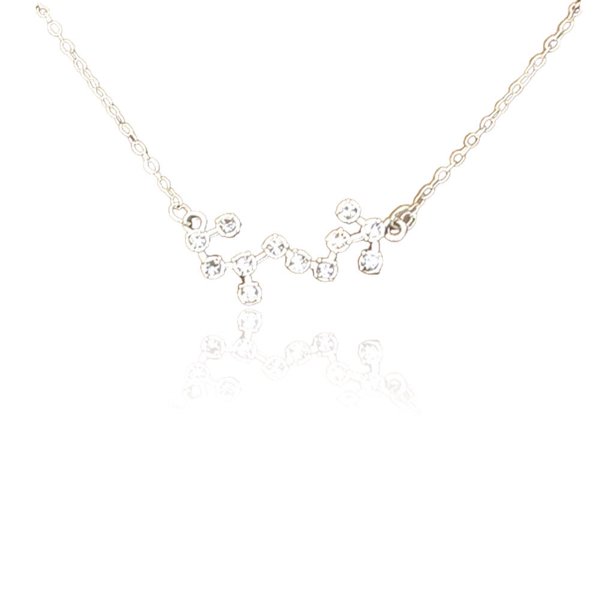 Sonducket Ins doce signos del zodiaco constelaciones tema collar del zodiaco diamantes de imitación joyería delicada cadena colgante Libra oro Ropa, zapatos y accesorios Miscelánea Escorpio Plata