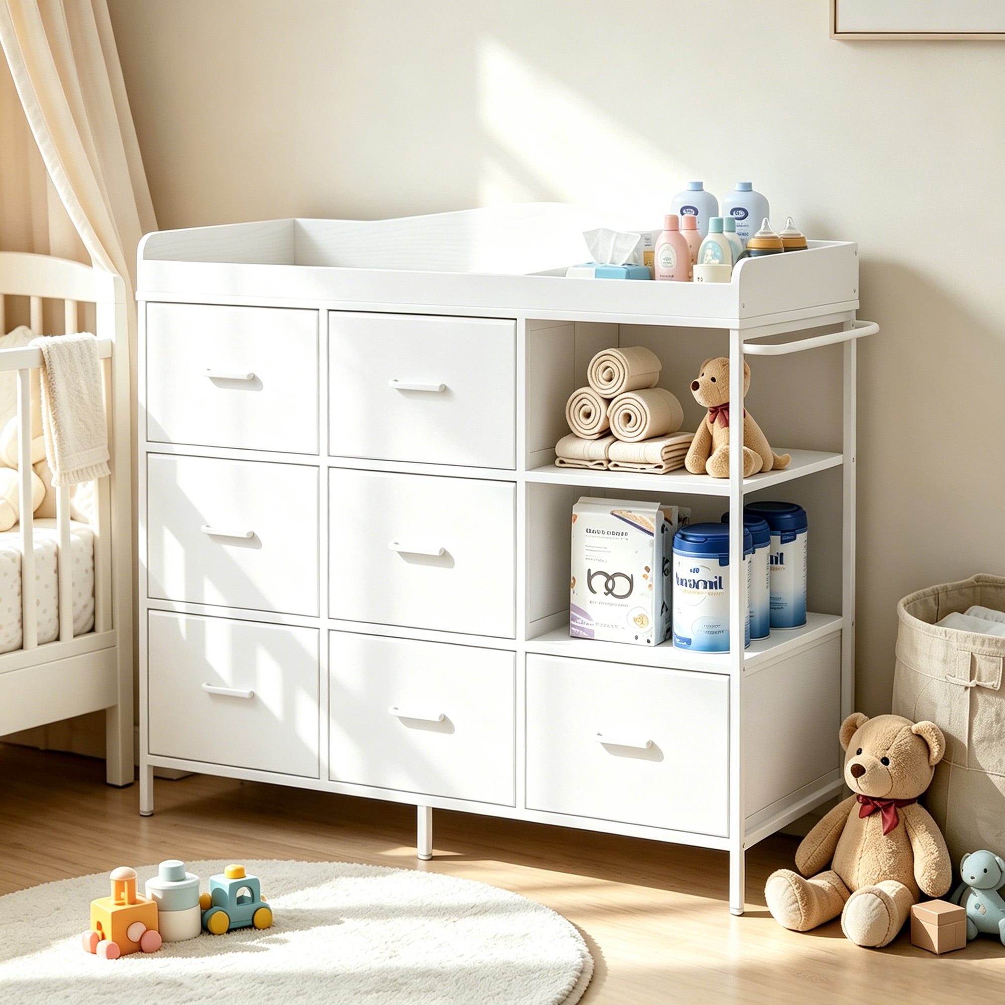 Delta Children Perry 3 Drawer Dresser with Changing Top and