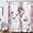 Pink, variant on Rustic Farmhouse Shower Curtain, Farm Pink Daisy Floral Flowers and Butterfly on Country Wooden Shower Curtain for Bathroom, Pink Grey Bathroom Shower Curtains with 12PCS Hooks, 60X70IN