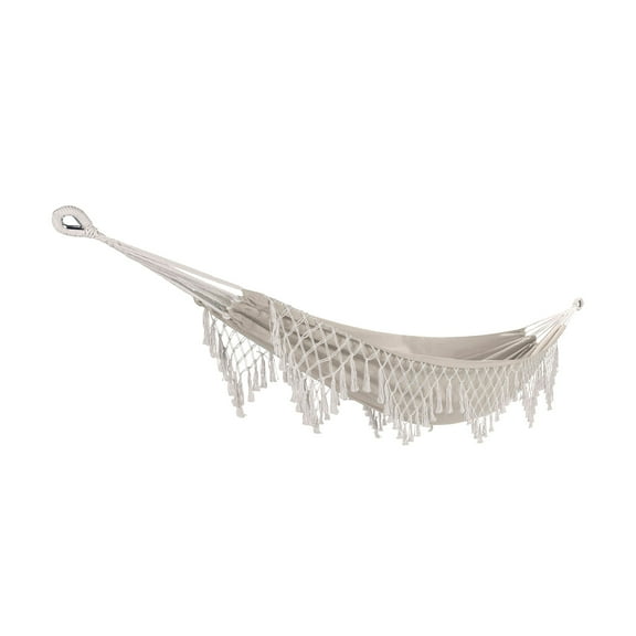Bliss Hammocks Brazilian Style Hammock in a Bag with Fringe & Hanging Hardware, 40-in. Wide, 250 Lb. Capacity