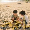 thumbnail image 5 of Education 164 Scale Alloy Construction Vehicle 5 Piece Set Mini Excavator Mixer Models Heavy Duty Toy for Kids, 5 of 8