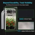 thumbnail image 3 of ALPHAGROW 24"x24"x48" 2x2ft Hydroponic Grow Tent, High Reflective 600D Mylar with Observation Window and Floor Tray for Indoor Plant Growing, 3 of 10