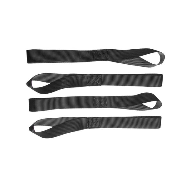 Correas de amarre DYNWAVEMX 5 piezas de bucles suaves de nailon 29.5 cm negro