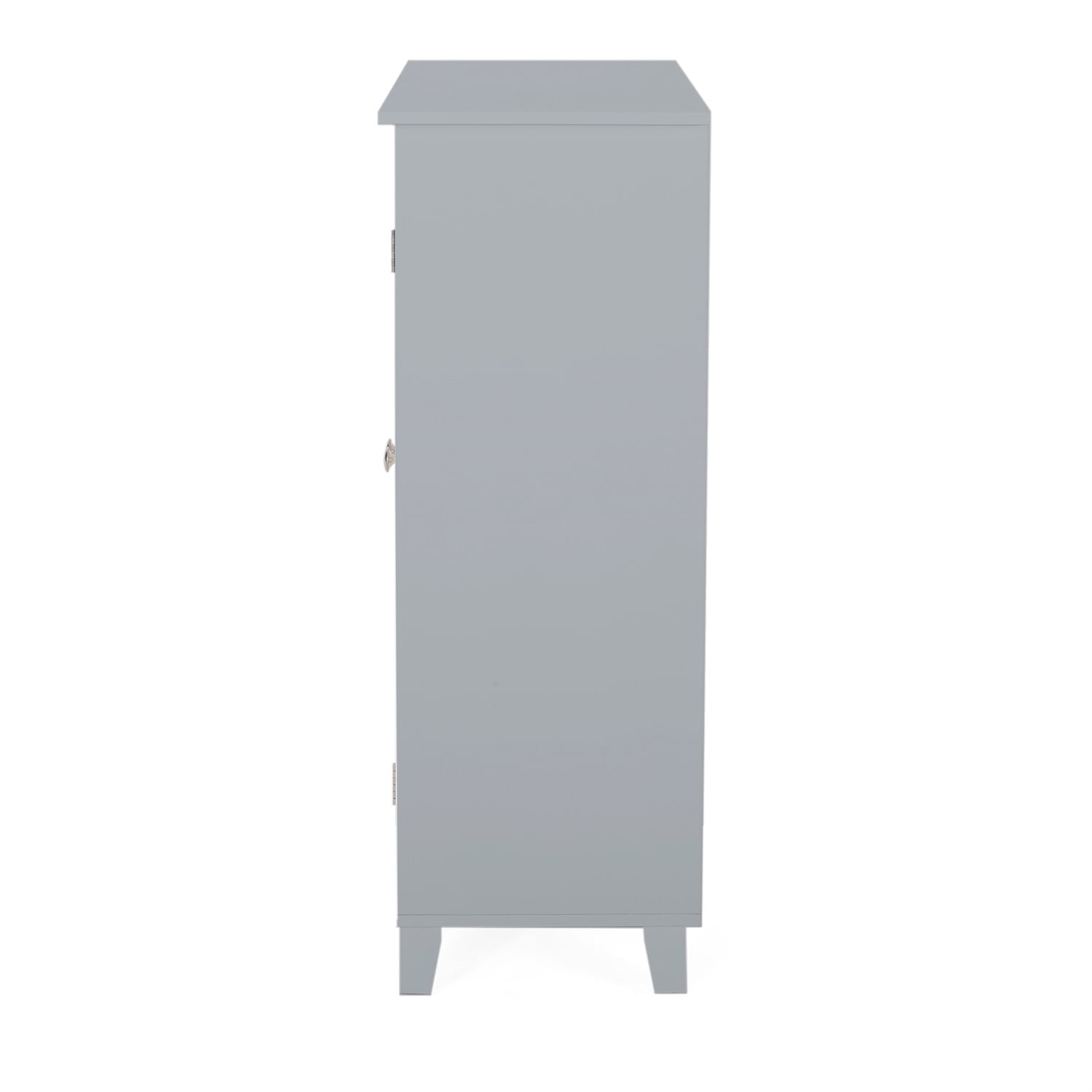 Kadyn MDF Bathroom Storage Cabinet, Floor Storage Cabinet with Double Door, Accent Storage Cabinet for Kitchen, Gray