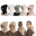 thumbnail image 7 of Steadline 3-in-1 Knitted Hat Scarf and Mask Combo,Winter Warm Fleece Lining Headwear,Windproof Ski Balaclava for Women,Versatile Cold Weather Gear for Commuting,Sports,Travel,and Outdoor Activities, 7 of 7