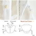 thumbnail image 7 of LoudSung Fake Collar Detachable Half Shirt Blouse False Doll Collar Hollow Out Lace Cool Flower Design for Women Girls, 7 of 7