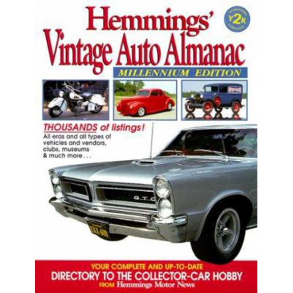 Pre-Owned Hemmings' Vintage Auto Almanac (HEMMINGS' COLLECTOR CAR ALMANAC) (Paperback) 0917808355 9780917808357