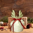 thumbnail image 4 of 4Pcs Christmas Reindeer Candy Gift Bag Velvet Santa Sacks Drawstring Bag Christmas Decoration Kids Gift Party New Year Gift, 4 of 7