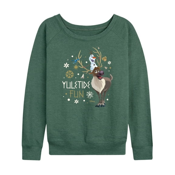 Frozen 2 - Yuletide Fun - Women's Lightweight French Terry Long Sleeve Shirt