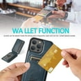 thumbnail image 5 of ShellTech Detachable Magnetic 2 in 1 Wallet Case for iPhone 15 Plus,Compatible with Mag-Safe Leather with Credit Card Holder Case Shockproof TPU Kickstand Cover ,Blue, 5 of 8