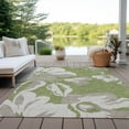 thumbnail image 6 of Addison Rugs Chantille Indoor/Outdoor Transitional Floral Olive Washable Rectangle Rug, 10' x 14', 6 of 6