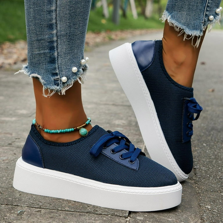 WNVMWI Womens Shoes Business Casual Shoes for Women White Sneakers