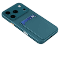 thumbnail image 1 of Case for iPhone 17Pro with Card Holder[with 2X Screen Protectors] Full Camera Protection, Shockproof Slim Wallet Design, for Women Men, Green, 1 of 5