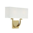 thumbnail image 4 of Warm Brass Two Light Wall Sconce from the Rhodes Collection, 4 of 5