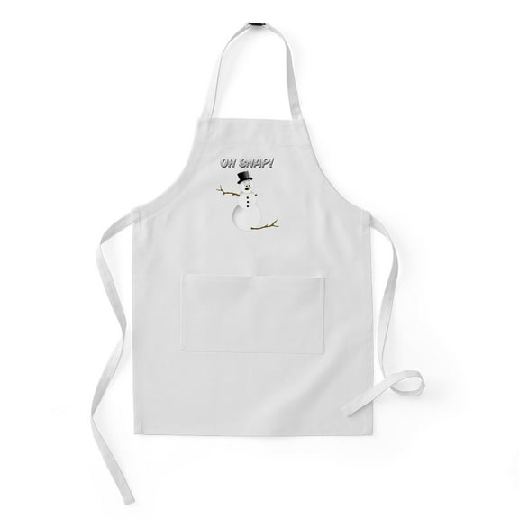 CafePress - OH SNAP! Snowman - Kids Apron