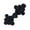 Black, variant on Six Rounds Knot Fastener for Gift Box Cheongsam Cardigan Shirt Knot Buttons