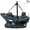 Black - B, variant on Resin Pirate Shipwreck Aquarium Ornament, Sunken Galleon Decor for Fish Tank, Detailed Pirate Ship Cave Hideout for Betta Tropical Fish, Underwater Decoration for Aquatic Landscape