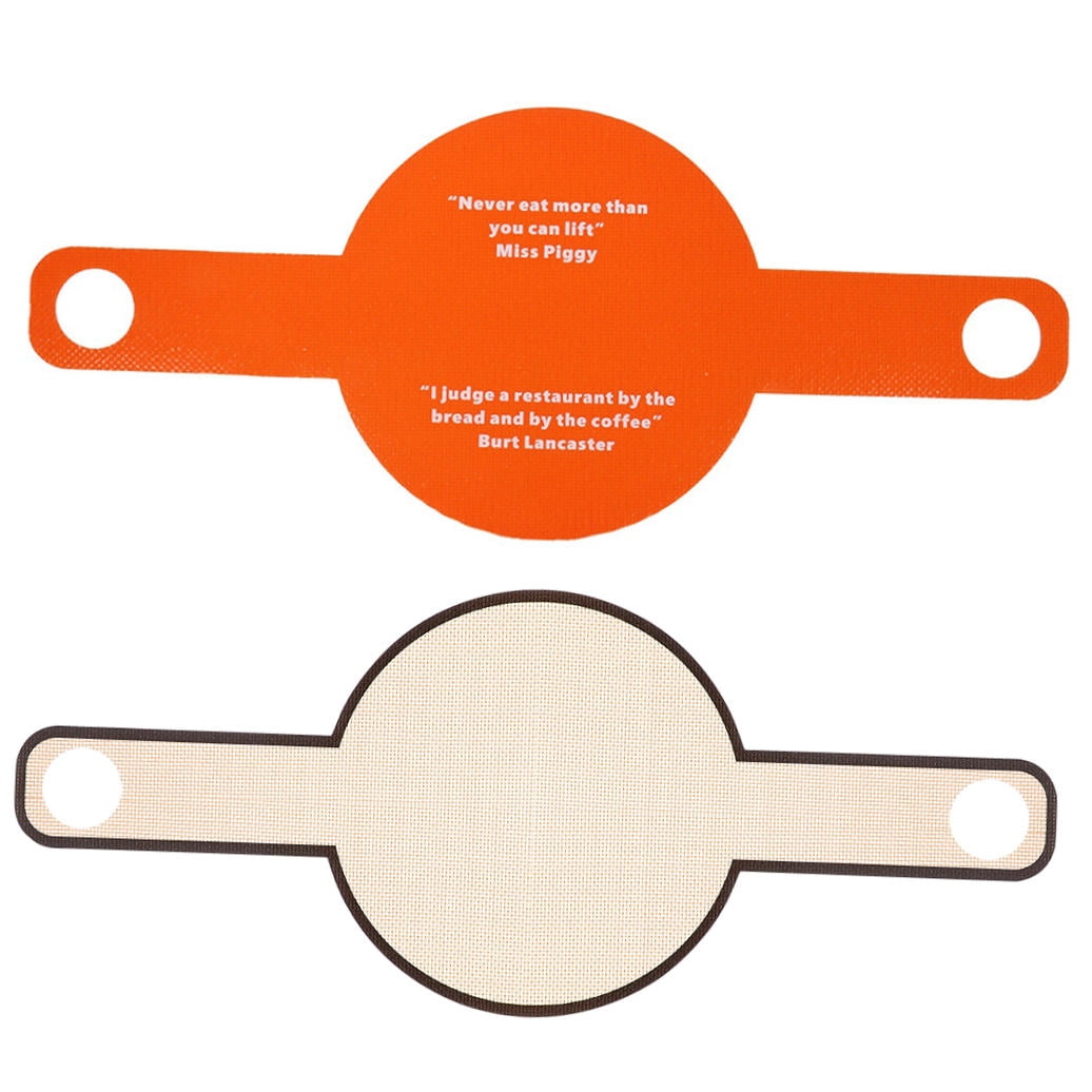 FUEENIRVA Set of 2 Round Silicone Baking Mats Nonstick Reusable Oven Liners Insulation Pads
