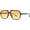 Black/Gradient Orange Yellow, variant on Retro Trendy Aviator Sunglasses for Women Men 70s 80s 90s Classic Square Stylish Frame Sun Glasses
