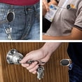 thumbnail image 5 of 4 Pack Retractable Keychain Clip with Reinforced Spring and Metal Snap for Keyring ID Badge Holder (Black - 4 Pack), 5 of 5