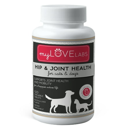 myLOVELABS Glucosamine and Chondroitin for dogs and cats of all sizes. Pain relief from Arthritis, Joint inflammation and Dysplasia. Maintain joint health and supports mobility.