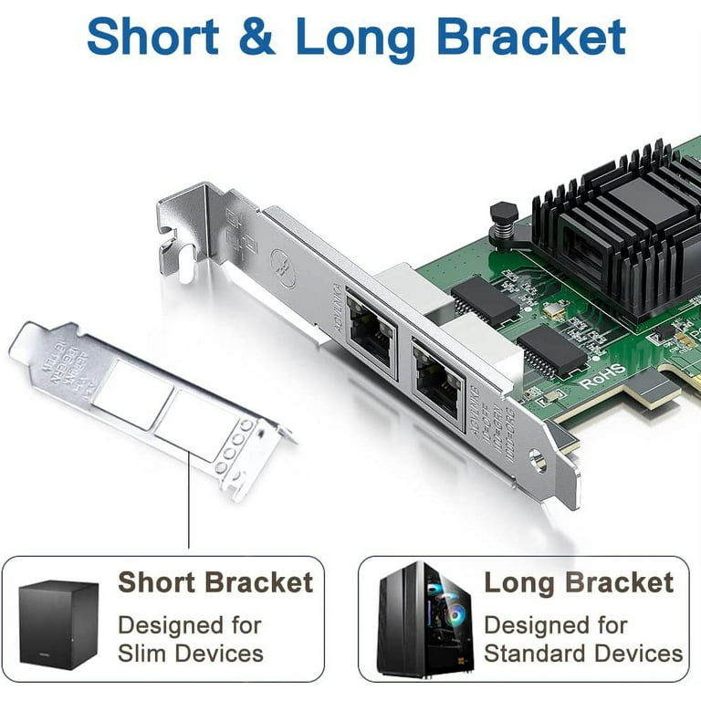 Scheda Di Rete PCIe Dual Port Gigabit DriverGenius - 2 Porte RJ45, Per Server E Workstation - Foto 3