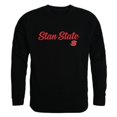 thumbnail image 1 of W Republic 556-208-BLK-03 California State University, Stanislaus T-Shirt Col Rond Script pour Hommes - Noir, Large, 1 of 1