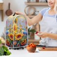 thumbnail image 3 of HELLHERO Butterfly and Sunflower Pattern Kitchen Blender Dust Cover 1pc Blender Covers Polyester Oil Proof for Kitchen Counter There is only one dust cover, 3 of 5