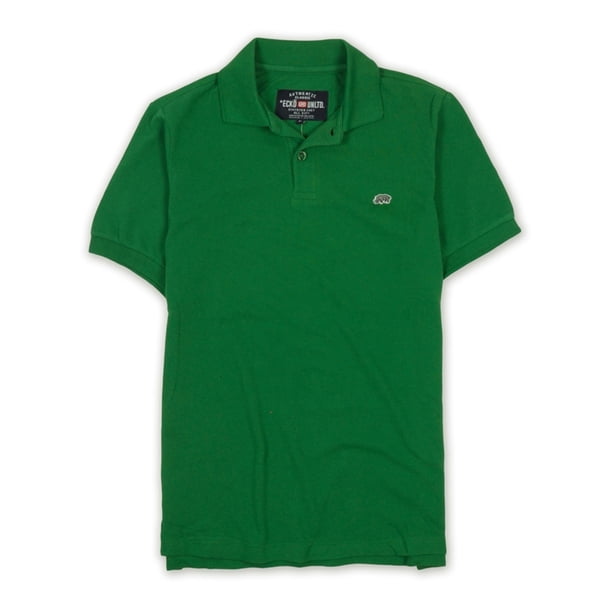 Ecko Unltd. Polo de rugby de color sólido Wallburner para hombre, verde, pequeño