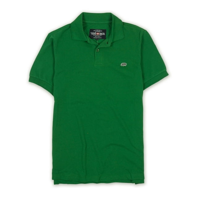 Ecko Unltd. Polo de rugby de color sólido Wallburner para hombre, verde, pequeño