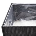 thumbnail image 3 of vidaXL Garden Planter Black 80x80x40 cm Poly Rattan, 3 of 4