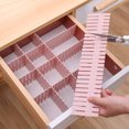 thumbnail image 5 of Partición de cajón de plástico Tablilla ajustable Divisor de cajón Separador de cajón Partición de almacenamiento de cajón 4PCS Organizador divisor de cajón Partición ANGGREK  Otros, 5 of 5