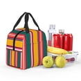 thumbnail image 5 of Pofeuu Vertical Stripes Print Lunch Bag Lunch Box Insulated Lunch Bag Adult Lunch Box for Men and Women, 5 of 8
