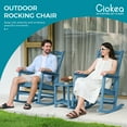 thumbnail image 5 of Ciokea Outdoor Rocking Chair All-Weather HDPE Oversize Porch Rocker Chairs for Patio Garden Backyard, Navy, 5 of 8