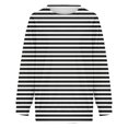 thumbnail image 6 of Holzkary Oversized Sweatshirt for Women Warm Soft Printed Shirt Winter Sweatshirts Tops Loose Fit Casual Long Sleeve Striped Sweatshirt Comfy Fall Winter Outfits Clothes 2025 Fashion Bk1 L, 6 of 7