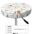 thumbnail image 4 of Lsque Fall Rabbit Round Bar chair cushion covers Velvet Fabric Premium Comfort Protects from Scratches and Stains for 14-17 Inch Chair- 13 inch, 4 of 7