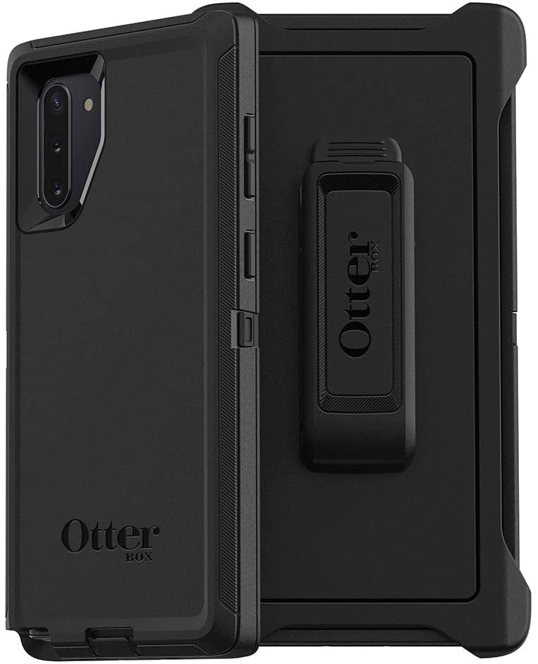 Restored OtterBox DEFENDER SERIES Case & Holster for Galaxy Note10 - Black (Refurbished)