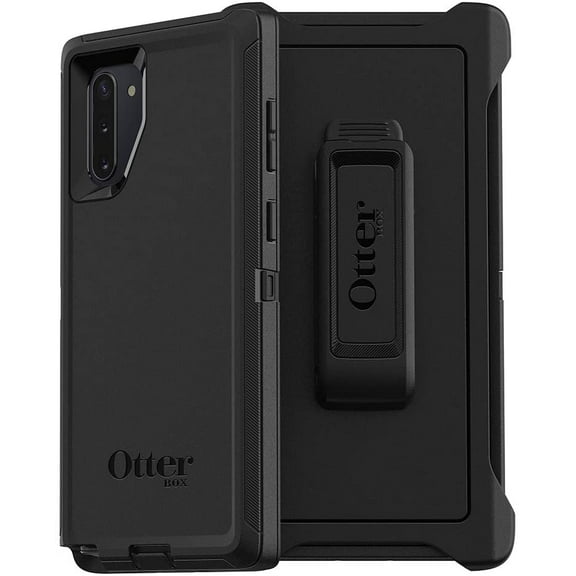 Restored OtterBox DEFENDER SERIES Case & Holster for Galaxy Note10 - Black (Refurbished)