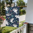 thumbnail image 5 of Easygdp Friendly Smiling Sharks Garden Flag Yard Flag Welcome Flag, Double-Sided, Weather Resistant for Outdoor Decor - 12.5"x18", 5 of 9