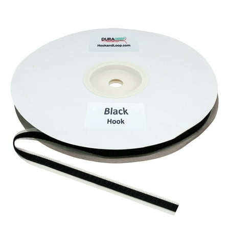 

DuraGrip® Brand - 3/8 Black Hook Peel & Stick - Rubber