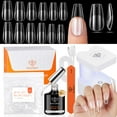 thumbnail image 1 of Kit de puntas de gel para uñas Modelones, ataúd mediano con lámpara UV, 216 unidades, 1 of 9