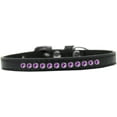 thumbnail image 4 of Dog, Puppy  Pet Fashion Collar, "Purple Crystal Rimsets", 4 of 8