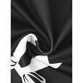 thumbnail image 5 of INSPIRE CHIC Womens Pajama Sets Short Sleeves Cute Bow Print Soft Comfy Button Up Tops and Shorts 2 Pcs L Black, 5 of 6