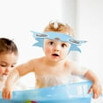 thumbnail image 2 of Shisuyan Goldfish Pattern Baby Adjustable Shampoo Shower Bathing Protect Wash Hair Shield Hat with Ear Protection Pads, 2 of 9