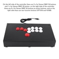 thumbnail image 3 of Juego de lucha de juegos, Teclas de Flecha de Estilo de Teclado de Alta Sensibilidad Evite El Joystick de Slip Control Preciso para PC, 3 of 7