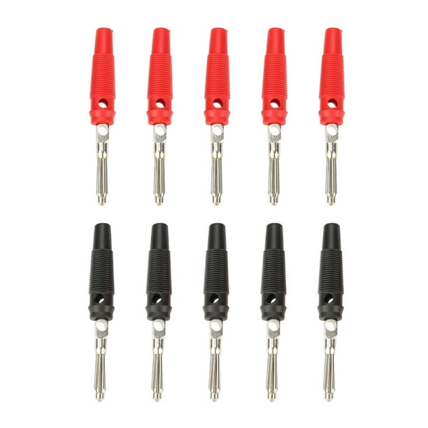 Conector banana P3008 de 4 mm para sondas de prueba de amplificadores y altavoces (10 unidades)