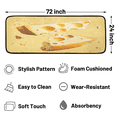 thumbnail image 2 of CURLYOOT Cartoon Cheese Runner Rug 2'x6' Washable Kitchen Runner Rug Indoor Non Slip Laundry Rugs Floor Carpet for Hallway Kitchen Entryway Bedroom Living Room, 2 of 9