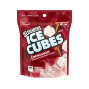 Ice Breakers Ice Cubes Cinnamon Sugar Free Chewing Gum, Pouch 8.11 oz, 100 Pieces