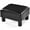 Black, variant on Giantex Foot Stool Ottoman, PU Leather Footrest, Padded Rectangle Footstool, Small Sofa Step Stool, Red